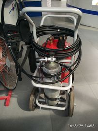 Fire Fighting Water Mist Fire Extinguisher Trolley Type Stainless Steel Casing