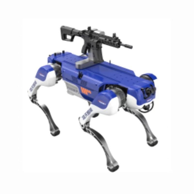 Quadruped armed strike robot