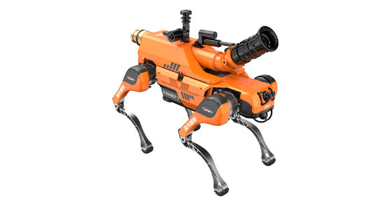 बहु-कार्य IP67 सुरक्षा स्तर चार पैर वाला अग्निशमन बुद्धिमान रोबोट कुत्ता