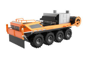 उभयचर ऑल-टेरेन प्रेयरी फायर वाहन 8×8 ढका हुआ अग्निरोधक लौ-मंदक सामग्री